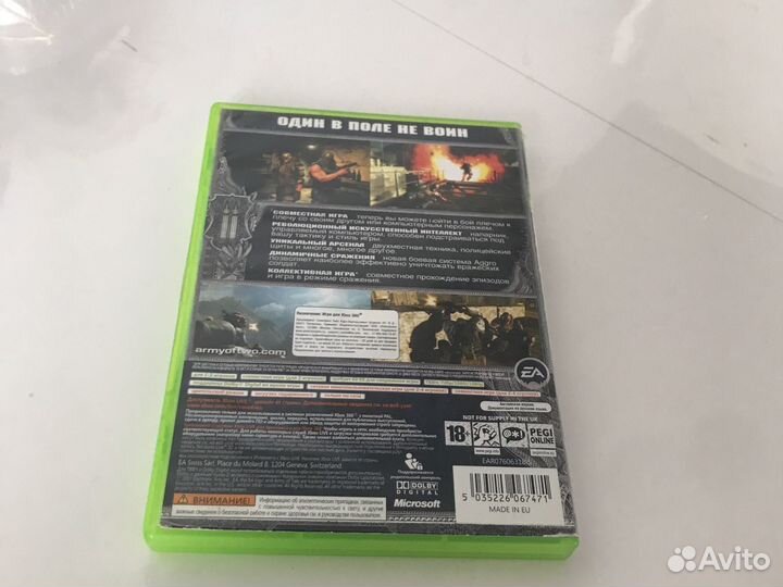Лицензионный диск army of two на xbox 360