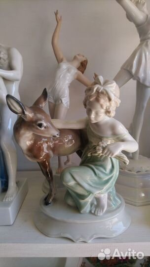 Старинная статуэтка фарфор Розенталь