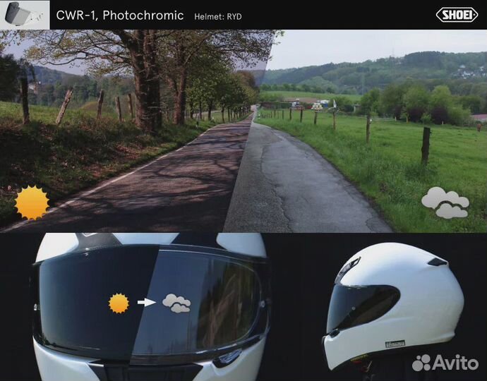 Визор shoei CWR-1PN photocromic