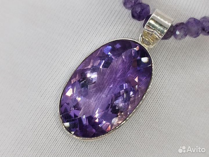 Кулон с аметистом