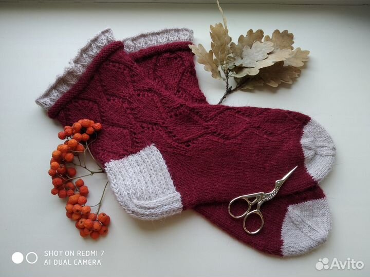 Вязаные носки