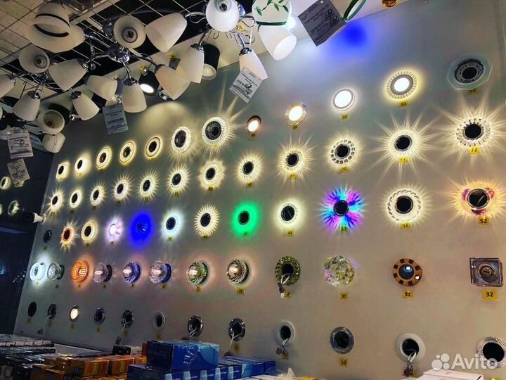 Точечные светильники разных моделей