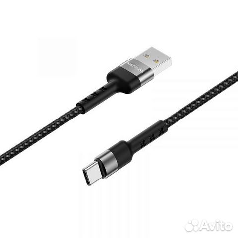 Кабель USB- type-C borofone BX34 1M В оплетке 3А