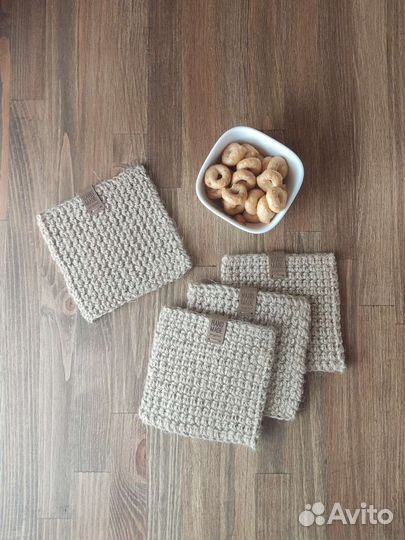 Подставка под горячее из джута