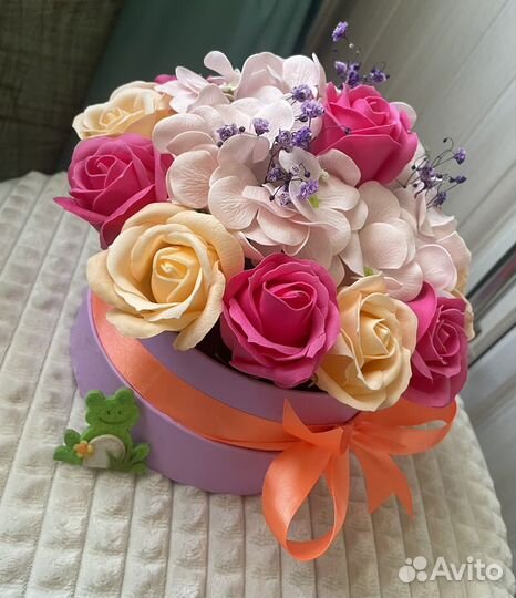 Букет из мыльных цветов