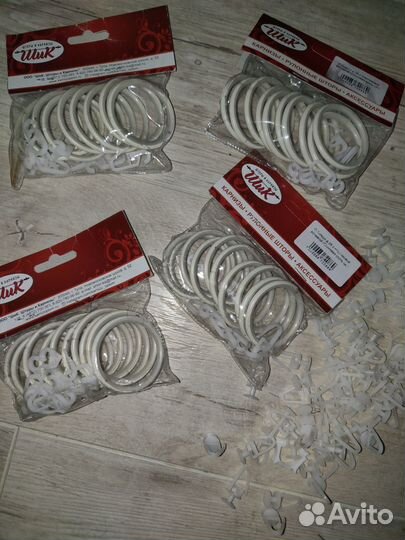 Кольца d 28 с пластиковыми крючками