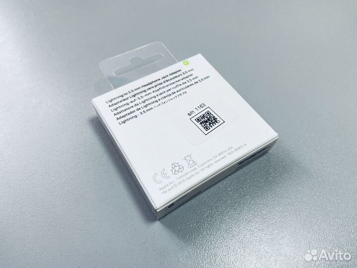 Переходник lightning to Headphone jack 3.5mm