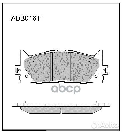 Колодки тормозные дисковые перед BD-7530;SX