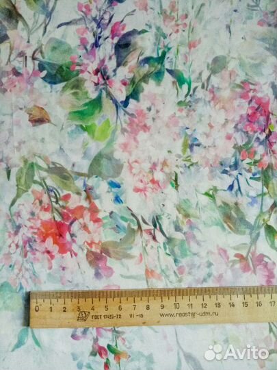 Ткань Акварельные цветы
