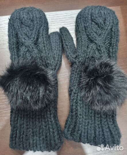 Варежки зимние женские