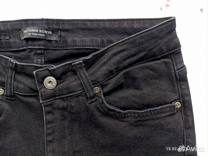 Джинсы skinny черные Tom Farr w 30 L 32 размер 46