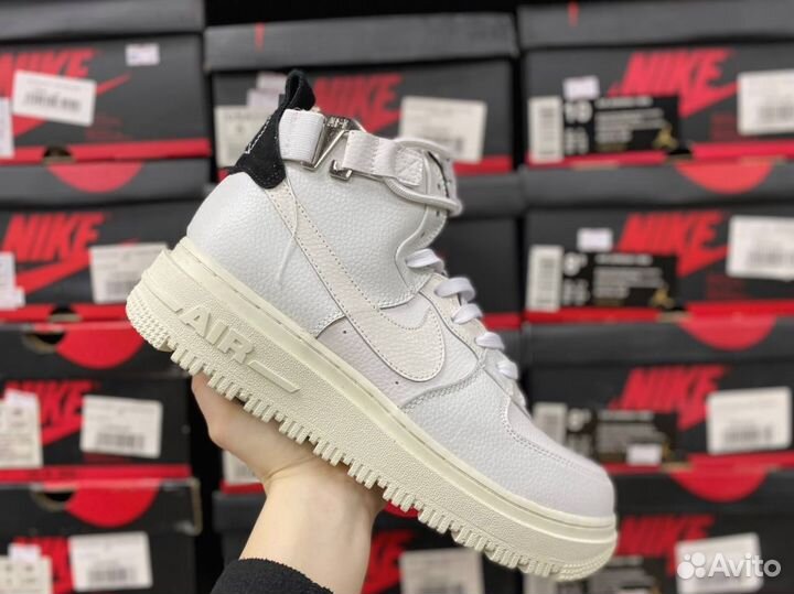 Мех Кроссовки Nike Air Force 1 Mid Gore-Tex 42 раз