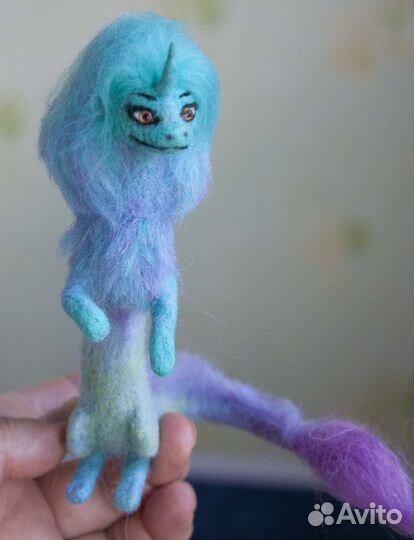 Дракон Сису. Игрушка валяная из шерсти