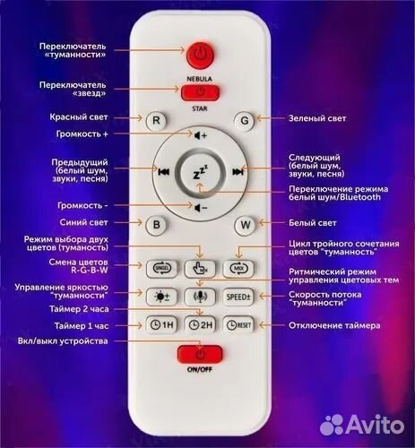 Ночник звездное небо-колонка Яйцо дракона