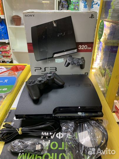Sony PS3 slim 320 gb/105игрXbox360/38игр/гарантия