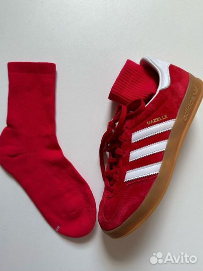 Adidas Gazelle Scarlet Cloud White