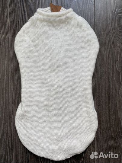 Кокон вязаный пеленальный для новорожденных loom