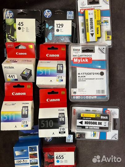 Картриджи новые струйные 121XL 950XL №130 CL-441