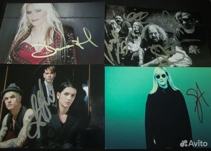 Большая коллекция автографов музыкантов