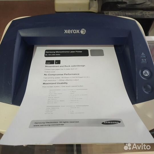 Принтер лазерный Xerox Phaser 3160 заправлен гаран