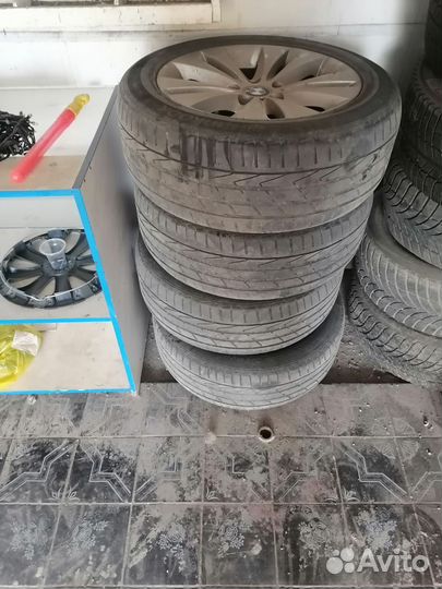 Продам резину диски на бмв 5 е 60