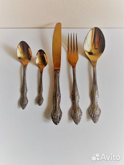 Набор столовых приборов 30 шт нержавейка покрытие