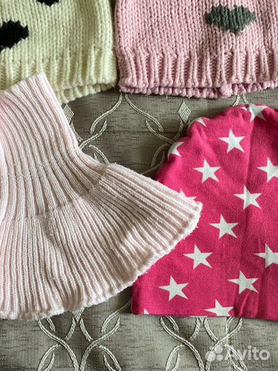 Шапки для девочки 4-5 лет