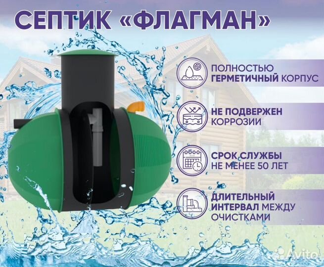 Септик / канализация для дома в наличии