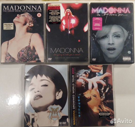 DVD. Диски оригинальные. Madonna