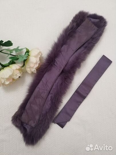 Меховой воротник песец