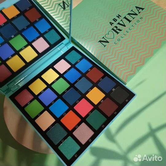 Палетка тени Norvina 25цветов
