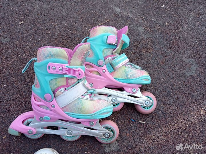 Роликовые коньки детские раздвижные