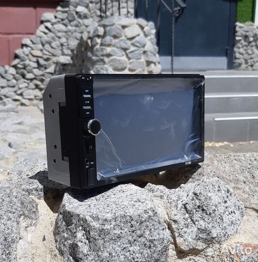 Автомагнитола 2 DIN экран 7 дюймов, Bluetooth, USB
