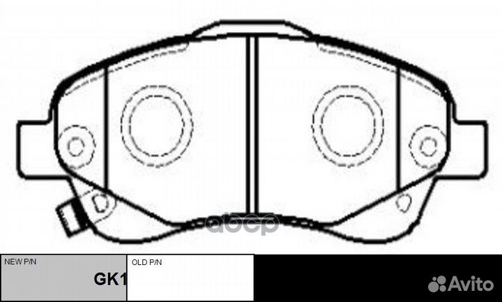 Колодки тормозные дисковые CKT-154 CTR