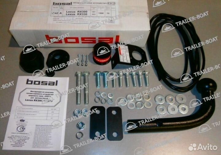 Фаркоп Toyota Harrier 1997-2003, рама и крюк шар 50 мм, 2811