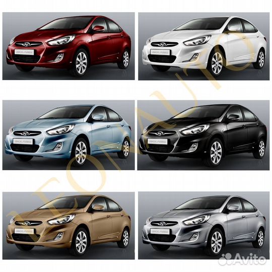 Капот передний Hyundai Solaris 1 2010-2017 12x