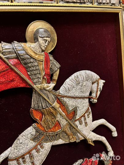 Панно ‘’ Герб Москвы ‘’ 80х70 см