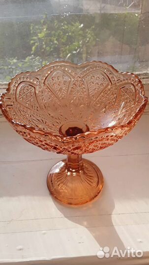 Ваза для фруктов на ножке СССР
