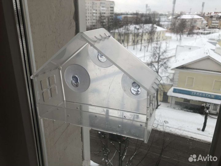 Кормушка для птиц прозрачная