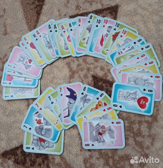 Мишки Тедди игральные карты колода 36 карт