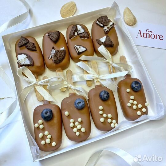 Нежные чизкейки на палочке