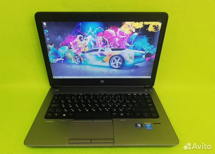 HP Ноутбук 4 ядра i5 экран 14 8 гб Ssd Windows 10