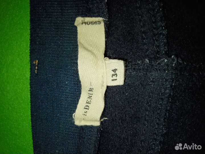 Джинсы для девочки утеплённые 134 см
