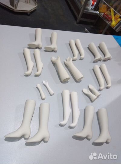 Заготовка для кукол фарфор ноги руки голова
