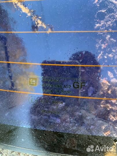 Стекло заднее opel vectra b седан