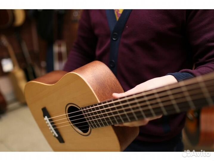 Cort earth-mini-wbag-OP акустическая трэвел гитара