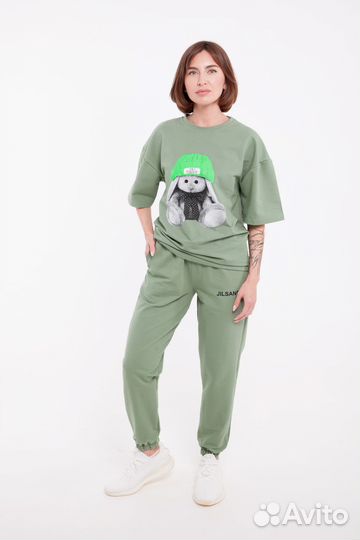 Женский костюм оверсайз хлопок