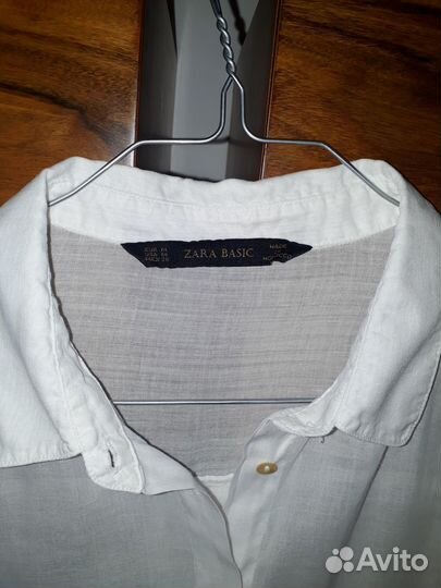 Рубашка женская Zara basic, р.44