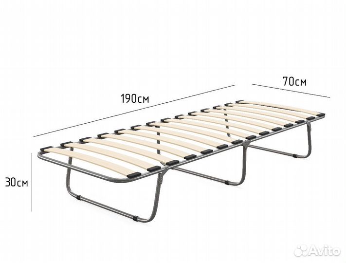 Раскладушка с матрасом