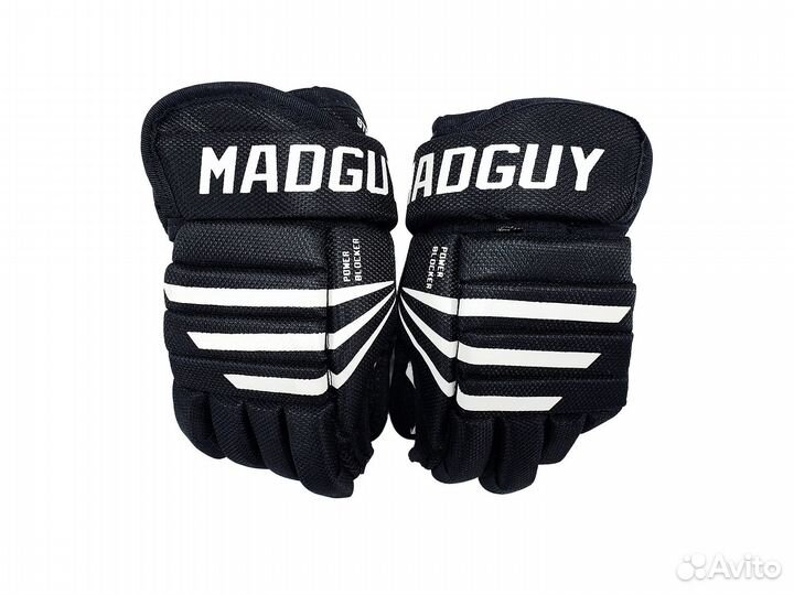 Перчатки (краги) хоккейные MAD GUY Strike IV р-р 8